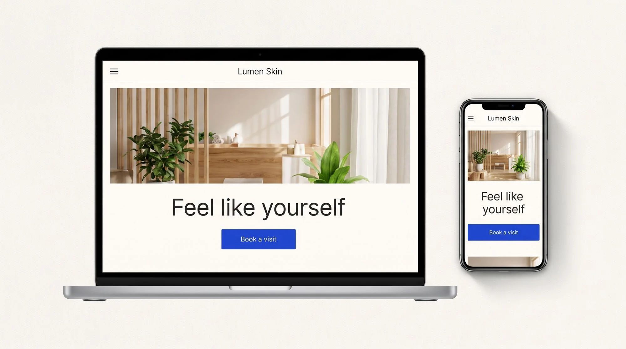 Concept: website for med spas