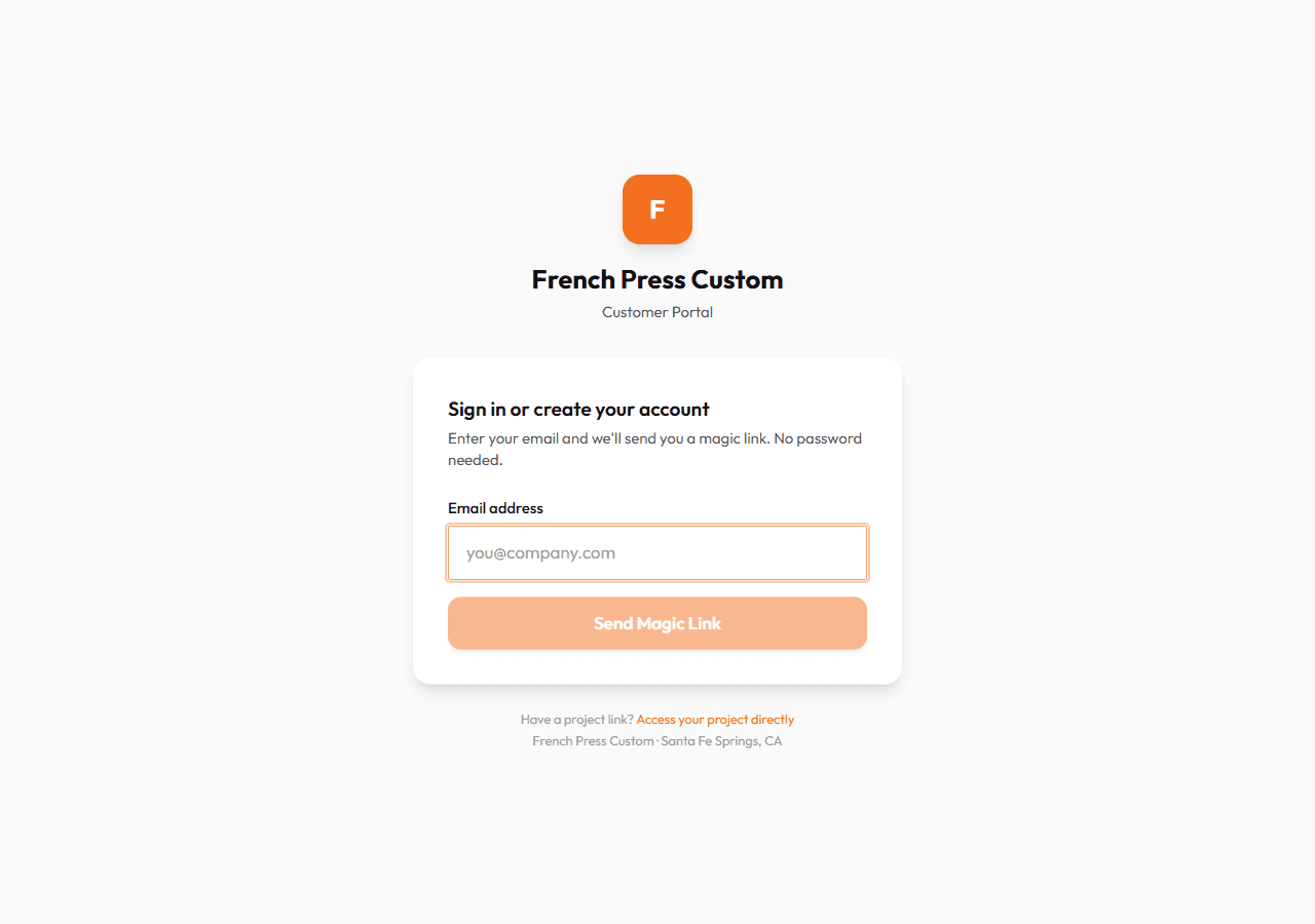 French Press Custom (parent brand)