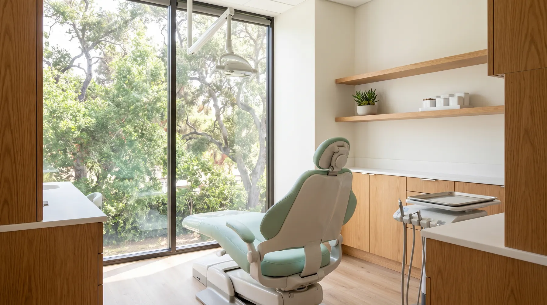 Bright treatment room at Marigold Family Dental
